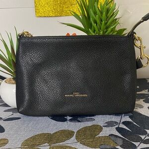 Marc Jacobs Black pebble leather Crossbody Bag